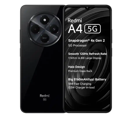 Budget 5G phone side profile showing slim body housing large capacity battery for all-day usage